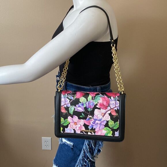 NWT Steve Madden Floral Shoulder Bag - Multi-Color - Picture 12 of 13